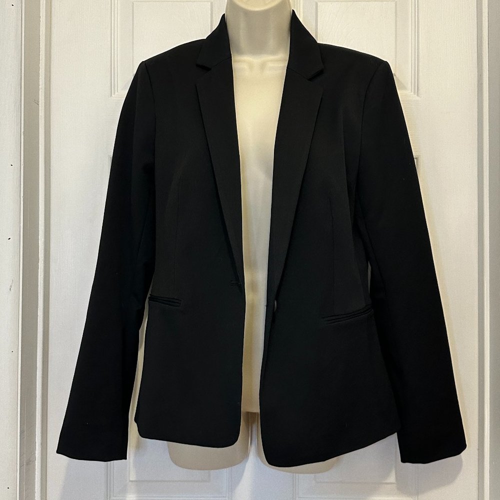 Express Structured Black Blazer in Size 10/L - CLASSIC